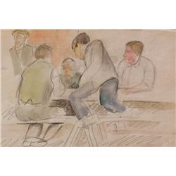 ALFRED RETH Sig Watercolor Hungarian