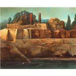 SAMUEL BAK Painting Israeli Surrealism