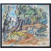 Image 2 : J. EISENSCHER Watercolor Israeli Cubism
