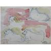 Image 1 : J. EISENSCHER Watercolor Israeli Cubism