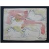 Image 2 : J. EISENSCHER Watercolor Israeli Cubism