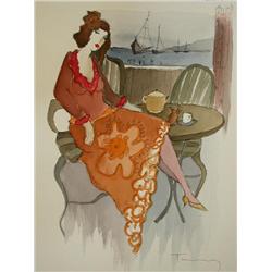 ITZCHAK TARKAY Signed Watercolor Israeli