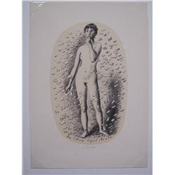 CYRIL BOUDA-Litho Czech 1960 Nude