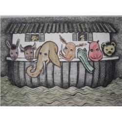 CHRISTINE CHAGNOUX  Etching French