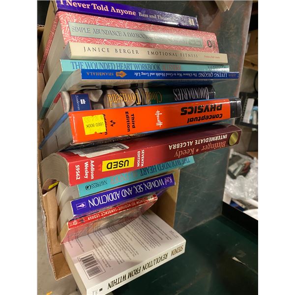 Flat of books