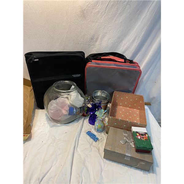 Fish tank, binders etc
