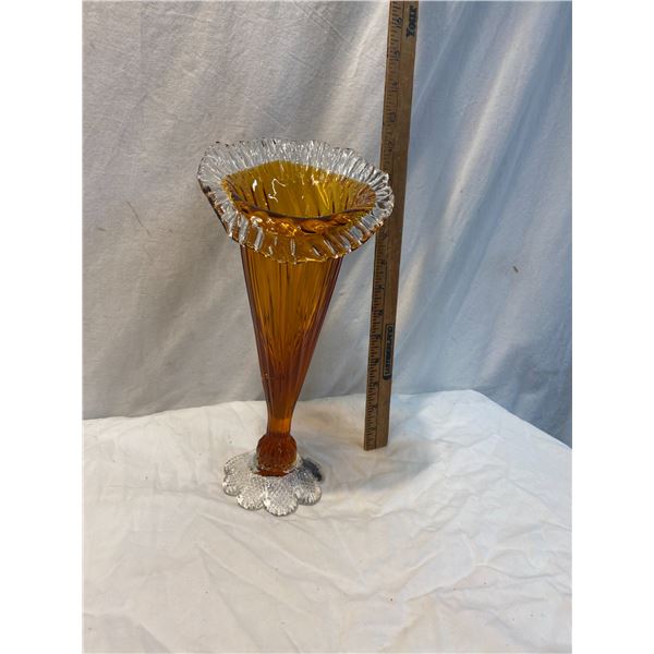 Chalet Heritage vase. 12 inch. base marked CH Roman numerals for 1971