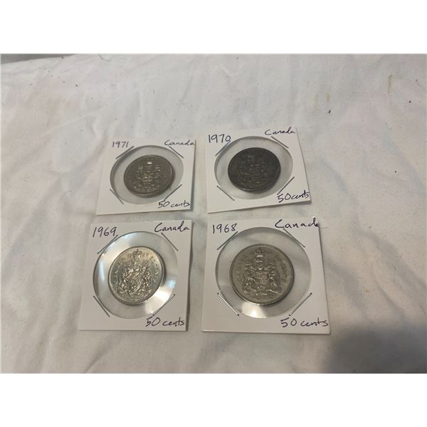 Canadian .50c coins