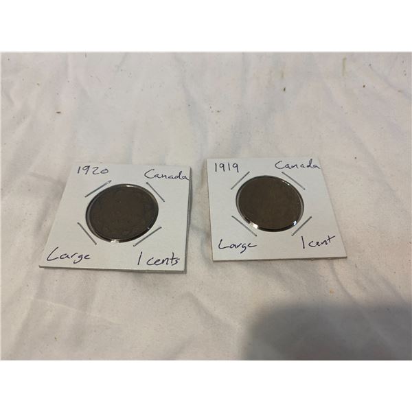 Canada large 1cent coins