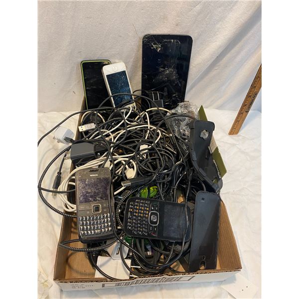 Phones, chargers etc