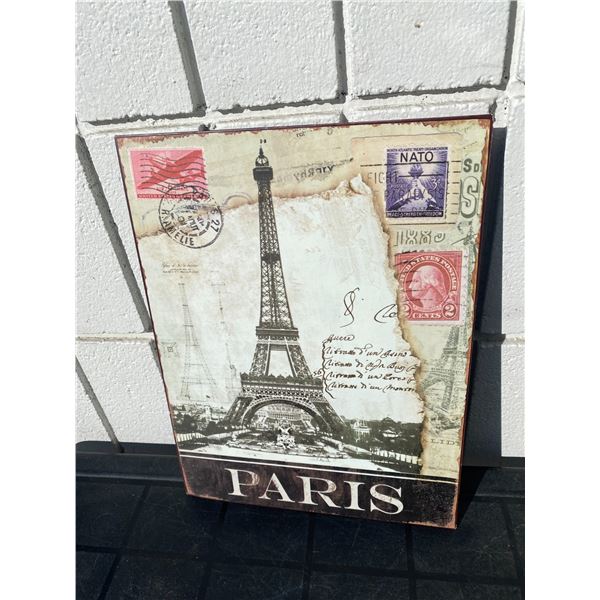 Tin sign