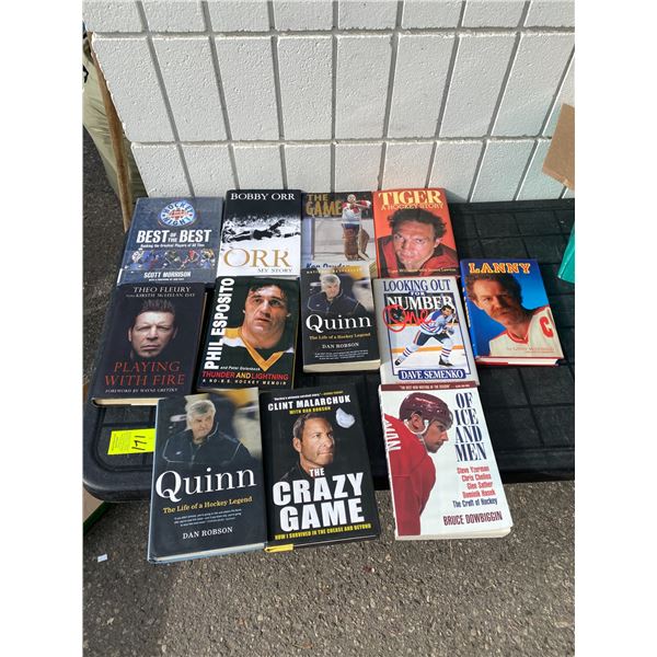 Collectible hockey books