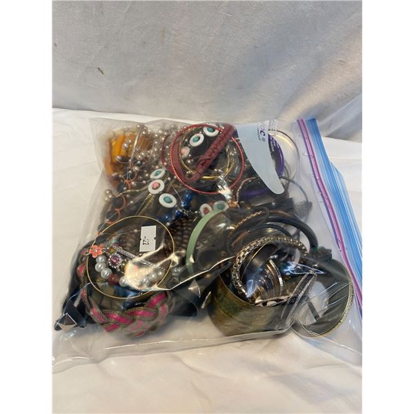 Bag of costume jewelry