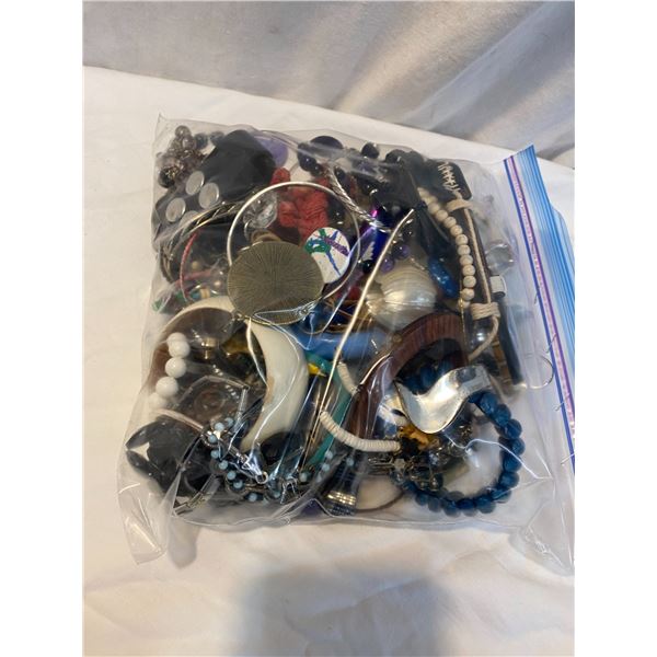 Bag of costume jewelry