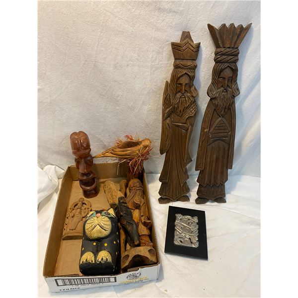 Wood carvings etc