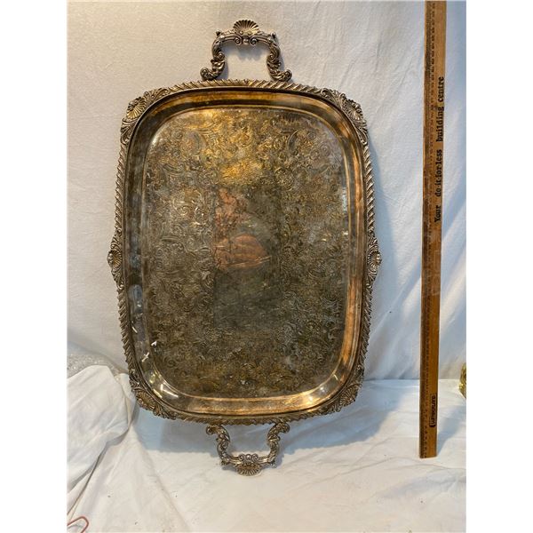 Silver plate tray