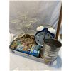 Image 1 : Sifter, cupcake holder, tin and clock