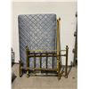 Image 1 : Brass bed frame mattress and box spring