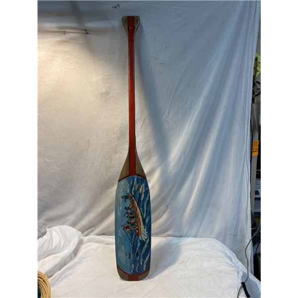 Painted oar