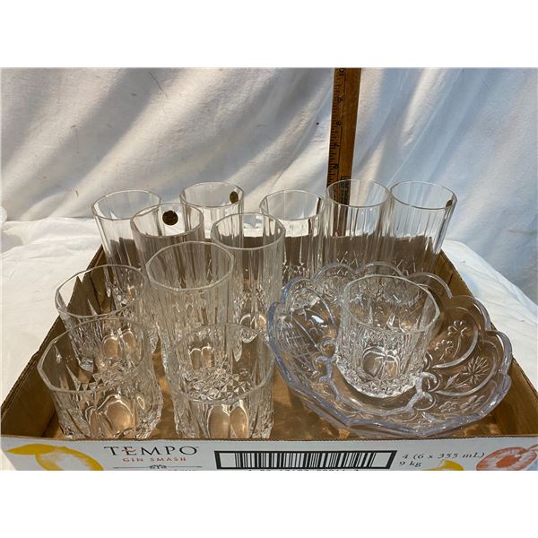 Crystal glasses etc