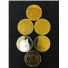Image 1 : GOLD PLATED DOGECOIN LOT