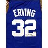 Image 2 : New Jersey Nets Julius "Dr. J" Erving Autographed Blue Adidas Hardwood Classics Jersey (PSA/DNA)