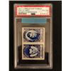 Image 1 : 1961 TOPPS STAMP PANELS KING CLANCY/ FRANK FREDERICKSON (PSA VG-EX 4)