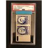 Image 1 : 1961 TOPPS STAMP PANELS HERB GARDINER/ HUGH LEHMAN (PSA EX-MT 6)