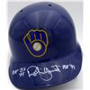 Image 1 : Robin Yount Autographed Milwaukee Brewers "MVP '82 '89 & HOF 99" Batting Helmet (JSA)