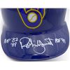 Image 2 : Robin Yount Autographed Milwaukee Brewers "MVP '82 '89 & HOF 99" Batting Helmet (JSA)