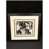 Image 1 : VINTAGE FRAMED PHOTO (MUHAMMAD ALI AND THE BEATLES) 20 X 20