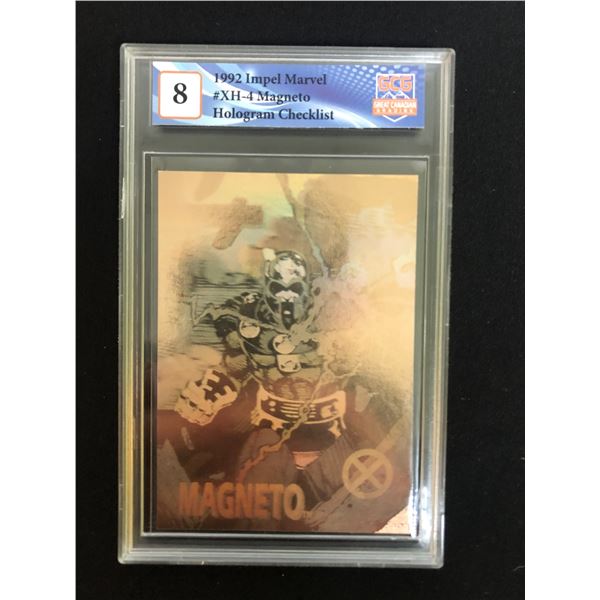 1992 IMPEL MARVEL #XH-4 MAGNETO HOLOGRAM CHECKLIST (GCG 8)