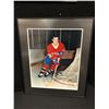 Image 1 : GUY LAFLEUR SIGNED AND FRAMED 20 X 24 DISPLAY (PASTIME COA)