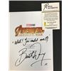 Image 2 : AVENGERS INFINITY WAR CAST SIGNED SCRIPT COVER (RA COA)