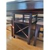 Image 3 : Bistro Top Table with Bistro Table Base (Manufactures Date May 26th 2008) 5' x 5' x3' with leaf