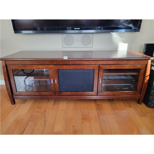 Wood TV Stand (Stereo Not Included) 59.5"w x 20"d x 22"h