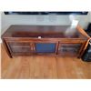 Image 2 : Wood TV Stand (Stereo Not Included) 59.5"w x 20"d x 22"h