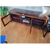 Image 3 : Wood TV Stand (Stereo Not Included) 59.5"w x 20"d x 22"h