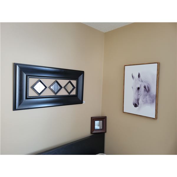 Mirrors & Horse Picture (15.25W x 23.25H)