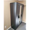 Image 3 : Black Wardrobe with Mirror (46W x 20D x 75H)