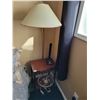 Image 3 : Side Table & Black Shag Runner (80L x 26W) & Two Lamps & Dream Catcher