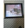 Image 3 : Wolf Picture 24" x 19.5" & Beverly Cosgrove Sunflower Print of Acrylic 2008