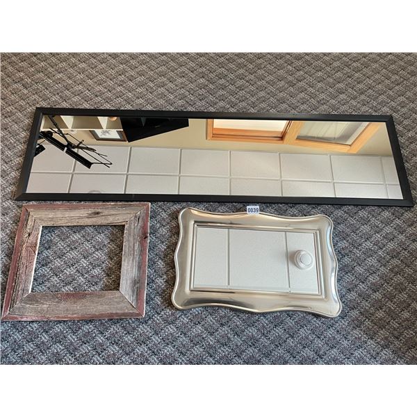 Mirrors x2 & Wooden Frame