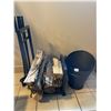Image 1 : Soot Bucket - Log Holder - Fireplace Set