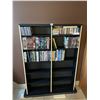 Image 1 : Bookshelf with Cassette Tapes, CDs & DVDs (Shelf is 37"w x 6"d x 52.5"h)