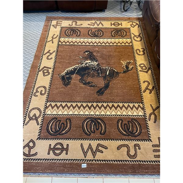 Lodge Themed Area Rug 5' x 8'