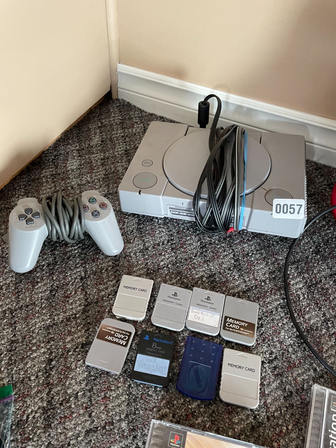 First Generation Playstation with One Controller - 8 Memory Cards - Two ...