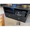 Image 3 : TV Stand (Black) With Samsung Blu-Ray Player Model BD-C5500 & Onkyo Receiver TXSR508