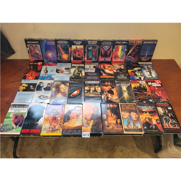 Approx 113 VHS Classics! (John Wayne - Star Wars - Mrs. Doubtfire - Jurassic Park - Westerns & More!