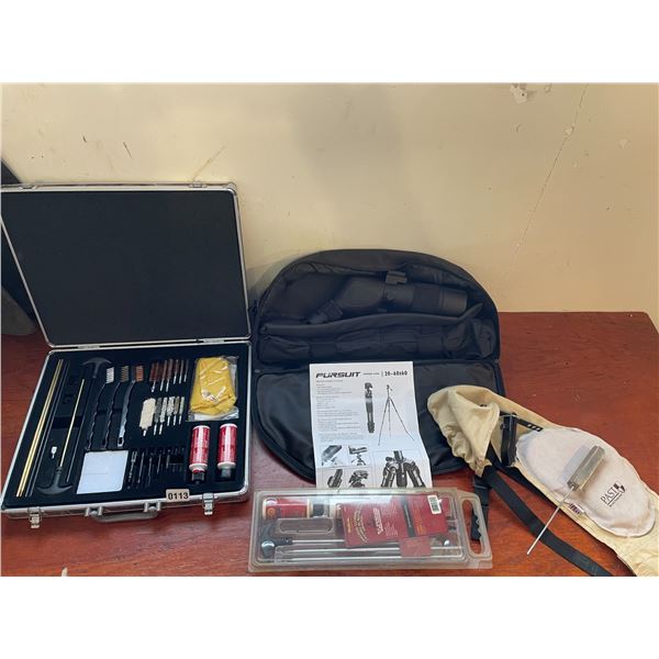 Pursuit Spotting Scope with Tripod 2060x60 Gun Cleaning Kit Outers